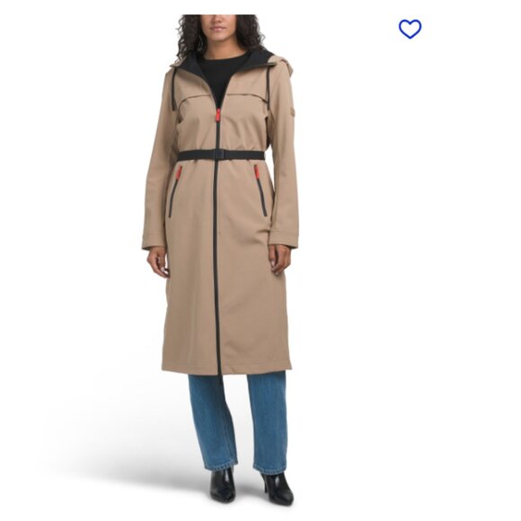 NEW HUNTER Longline Belted Coat in British Tan for women 1225 10 - Picture 4 of 7